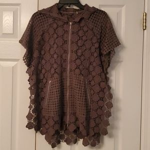 Elie Tahari Lace Jacket with Hood - xs